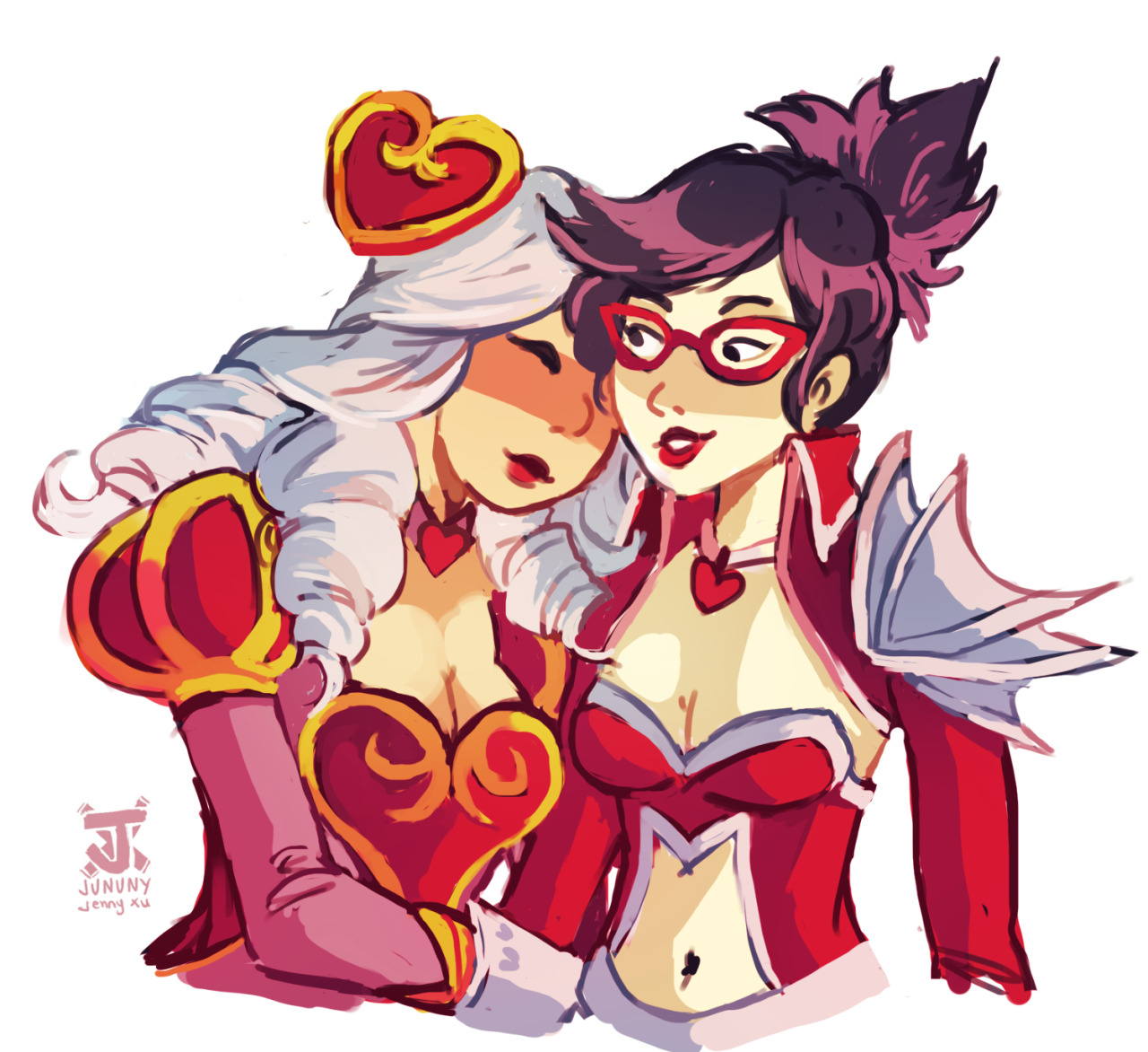 jununy:  HAPPY VALENTINES DAY FROM THESE TWO GIRLFRIENDS  