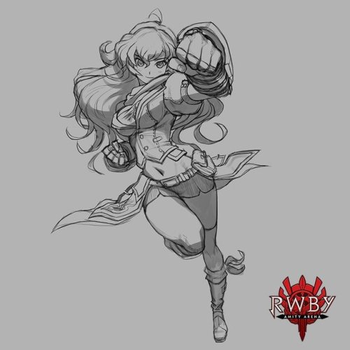 soldieroflandb:    Concept art for Yang in RWBY Amity Arena   