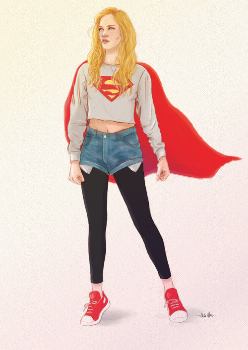 thought i’d try my hand at one of @kevinwada​‘s supergirl designs. i can’t resist a crop