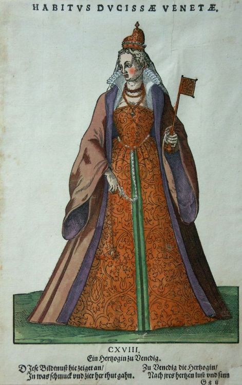 Italian Costumes by Hans Weigel, 1577Bologna;                             Parma and VeniceMilan and 