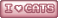 261 | "i <3 cats"