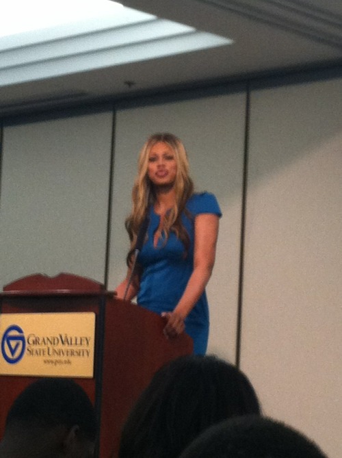 coolestfword:So tonight I got to hear Laverne Cox speak and she was AMAZING. Some of my favorite thi