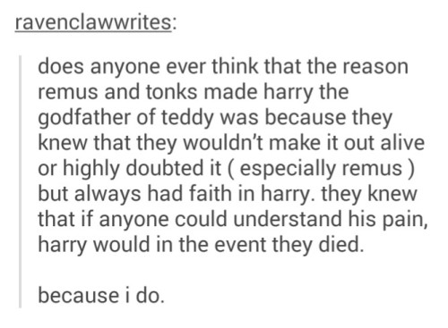 malelibrarian:consulting-muggleborn:The fandom who are still crying over itThis post killed me