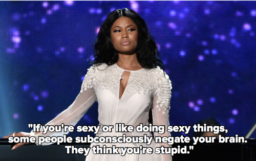 micdotcom:17 times Nicki Minaj expertly shut down sexism The rest of the quotes — about slut shaming, ownership and being real — are just as incredible.