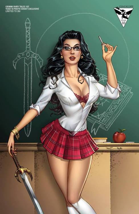 pinupgirlsart:Zenescope 10th anniversary exclusive cover by MichaelDooney