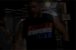 mithen-gifs-wrestling:  Kevin Owens in the aftermath of his victory over John Cena in his WWE debut.