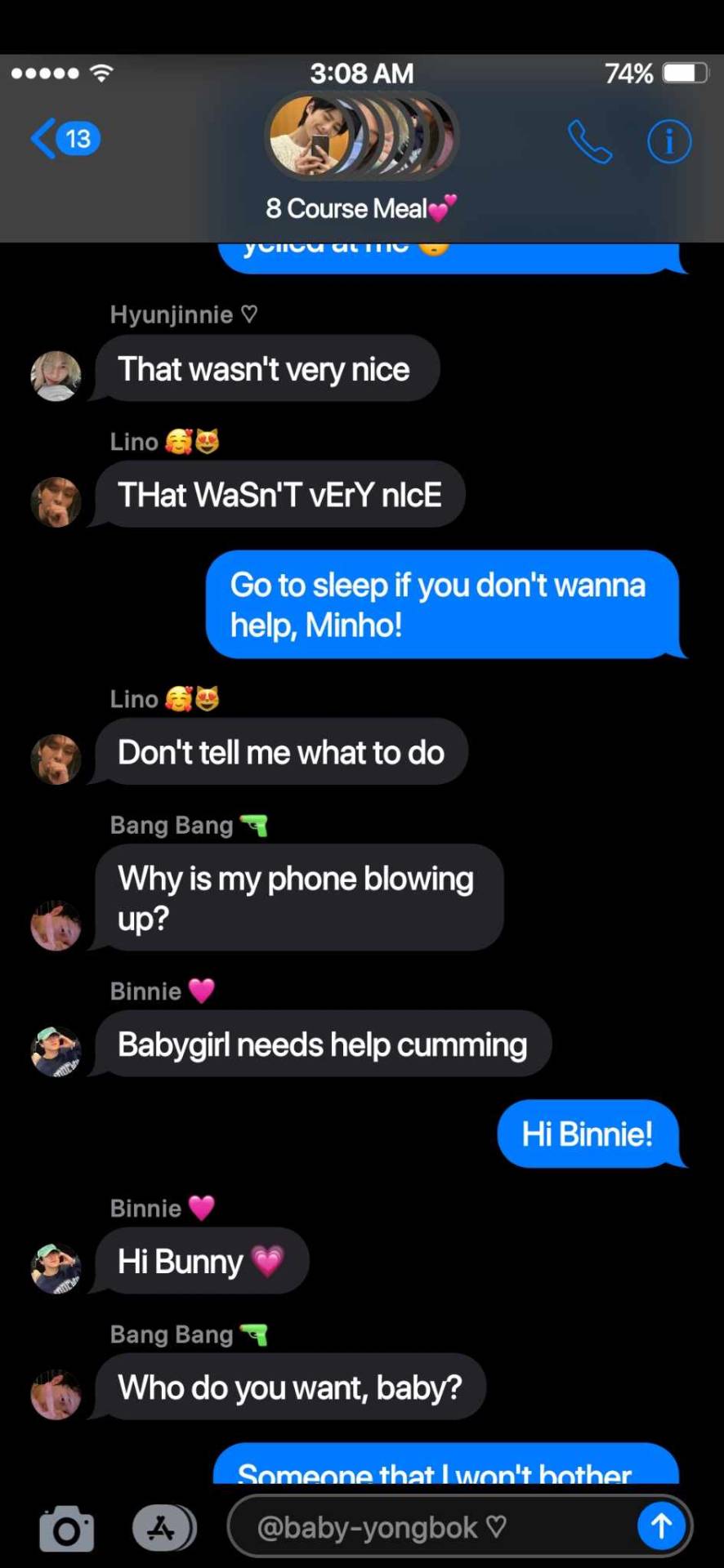 Poly SKZ!Fake Texts - Texting The Group Chat To Ask For "help"