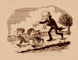 chookiemunster:  Local villain Montgomery Burns, seen here terrorizing children in a 19th century woodcut…