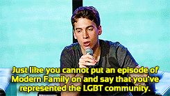 feyminism-blog:Jordan: From the LGBT community, the reaction was brilliant. I did receive a couple o