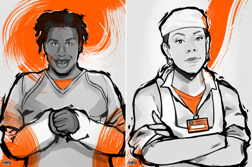 asieybarbie:  on my second watch of OITNB Season 2 and did some doodles…! 