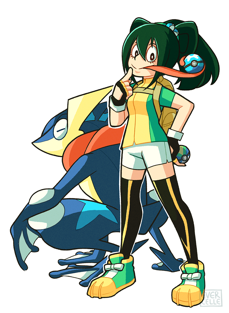 evercelle: PKMN TRAINER TSUYU wants to battle!! (did you guys know Tsuyu and Greninja