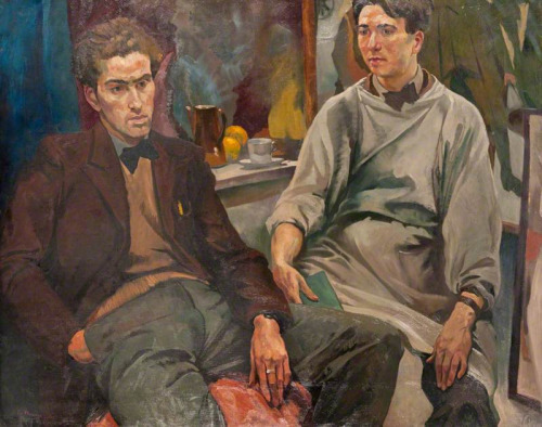 bloghqualls:  ‘The Two Roberts: Robert Colquhoun & Robert MacBryde’ by Ian Fleming.In 1933, two students met on their first day at Glasgow School of Art. From then on they were inseparable, lived and worked together, became lovers and stayed together