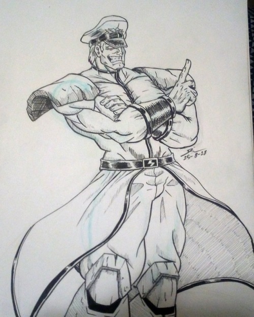 I guess I’ve been on a Street Fighter kick. Today’s sketch is M. Bison