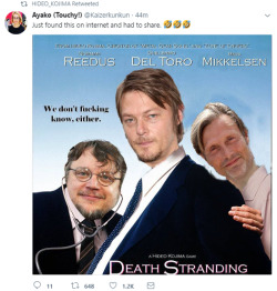 sirlorence:  Ayako, Hideo’s assistant, tweeted this out and then Hideo retweeted her and I’m absolutely losing it.