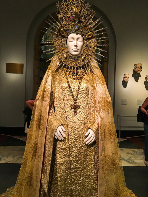 Details from “Heavenly Bodies: Fashion and the Catholic Imagination” MET Museum Exhibition including