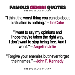 zodiaccity:  Famous Gemini Quotes: Ice Cube,