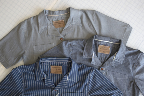 John Collins Denim Designs.‘Manhattan’ Revere Collar [Italian Selvedge Denim] ShirtsPre-Order HERELo