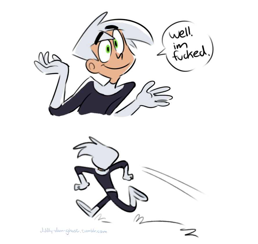 coonfootproductions:  diddly-darn-ghost:   Danny Phantom concept that I don’t think