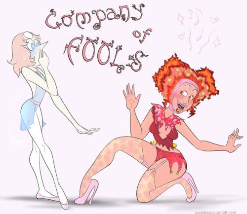Title: Company of FoolsRating: R for language and implied abusePairing: N/AWords: 6902Summary:   A newborn Pearl meets the Mad Jester of Pink Diamond’s court, and discovers a terrible secret just behind the scenes.  Warnings: Ableism, abuse, implied