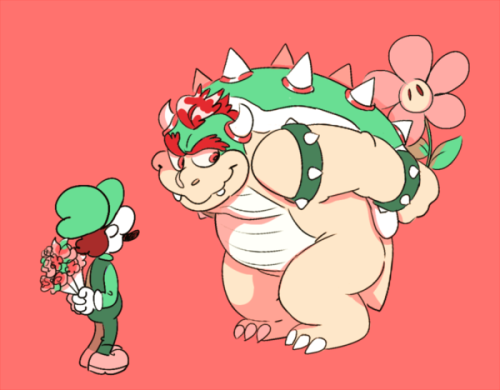 charlattes:(He can probably already see that huge flower..)