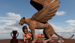 the-moonking:  Sky Cheetah - MoonKingA Fantasy