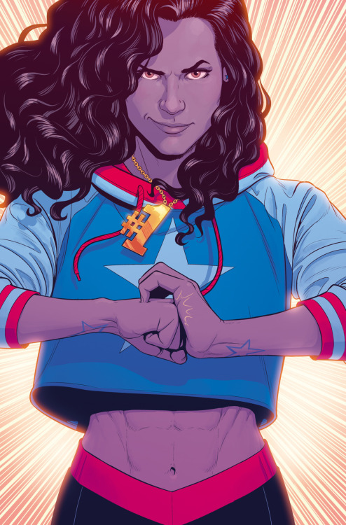 superheroesincolor:  Miss America Chavez Gets Her Own Marvel Ongoing Series – America #1“Ms. America - a.k.a. America Chavez - is going solo in 2017 with an ongoing Marvel title. Announced at Marvel’s “retailers-only” panel at New York Comic