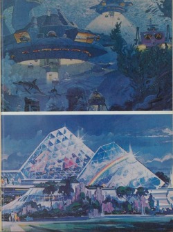 70sscifiart:  EPCOT as seen in a 1979 issue