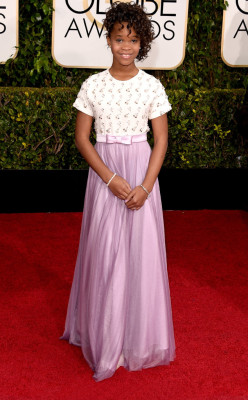 omgthatdress:  QUVENZHANÉ WALLIS OMFG Y’ALL.  She is so cute and fierce and talented I just cannot HANDLE this little girl!  I LOVE her hair, and that lilac is so pretty with her skin tone! 