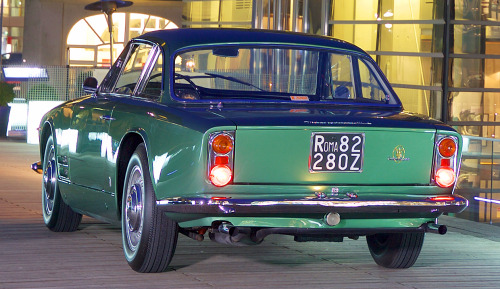 Maserati 3500 GTi Sebring, 1963, by Vignale. A one-off series 1 Sebring with oblong headlamps 