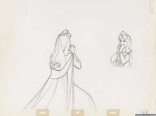 mickeyandcompany:  Pencil test animation for Sleeping Beauty (by Marc Davis and Milt