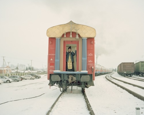 the-bureau-of-propaganda:A Cathedral Wagon On A Medical Train. Krasnoyarsk, Siberia, Russia - Emile 
