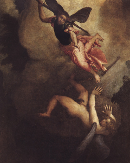 St. Michael the Archangel expels Lucifer - Lorenzo Lotto1555/56oil on canvas167 x 135 cmMuseum Ancie