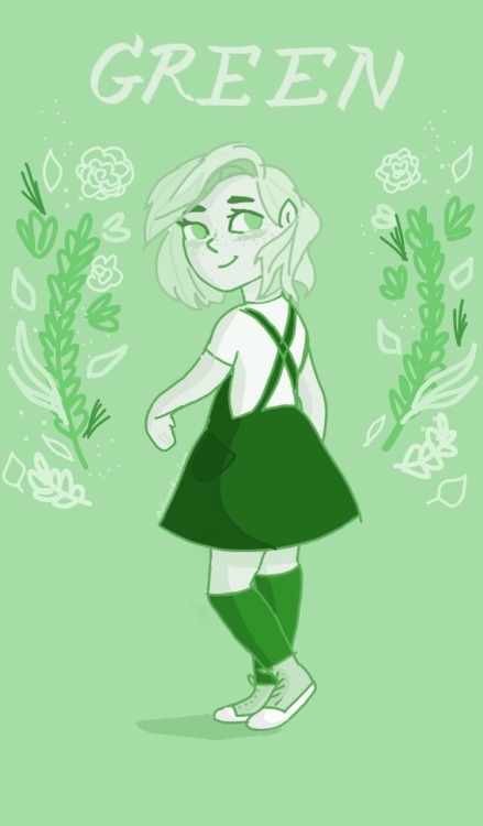A little doodle of green