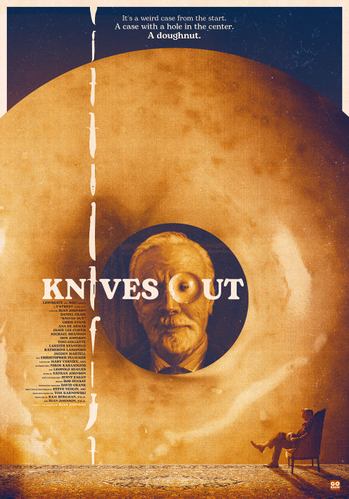 Knives Out (Rian Johnson, 2019) | Alternative poster by Gokaiju