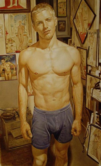garelee:  Mail Header             ca. 1970s. French painter Jacques Sultana’s young men