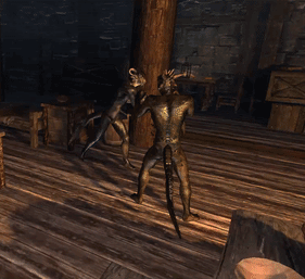 “Apparently Scouts and Neetra had too much to drink, they both started to fight in just their underwear. This is exactly why I try not to let Stands drink Skooma anymore, he’ll become crazily drunk.”