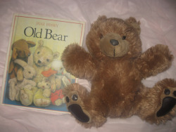 softsadmana:  i bought an old book and adopted a teddy bear from a thrift store today 