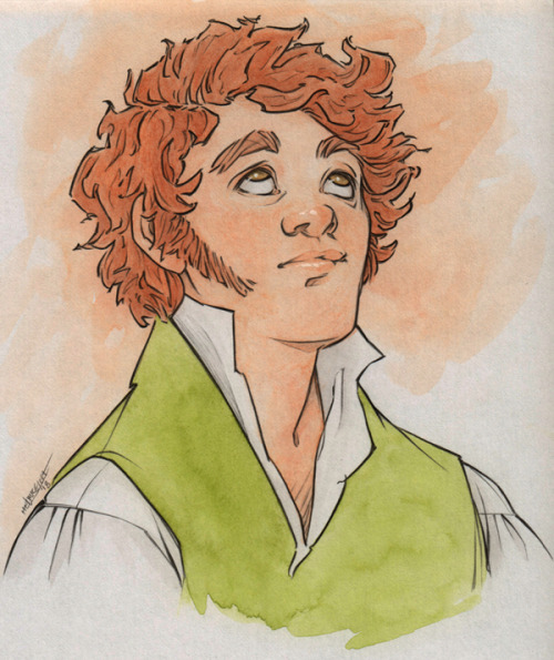 Virago Art Challenge 2018: Day 22Combeferre is totally capable of raising his eyes to heaven without