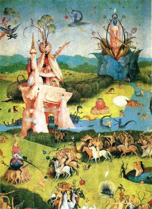 artist-bosch: The Garden of Earthly Delights (detail), Hieronymus BoschMedium: oil,panelhttps:/