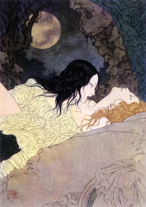 akatako:Monday just sucking the life out of me.“Vampire Fairy Demon” by Takato Yamamoto.Printed in “