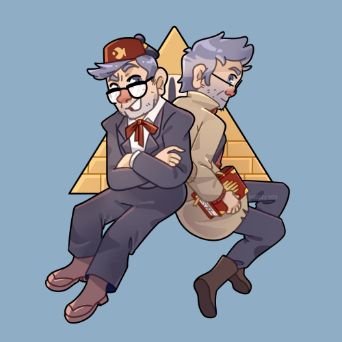 Twins^2!! I Haven't Drawn Anything GF Related In A Very Long Time