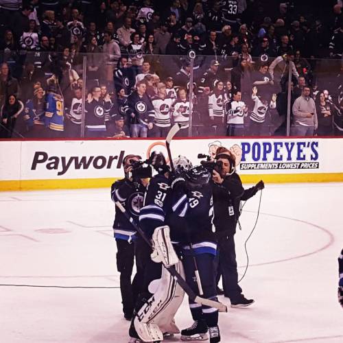 What a game. I&rsquo;m so proud! ❤ #gojetsgo #NHLJets #winnipegjets #goalielove