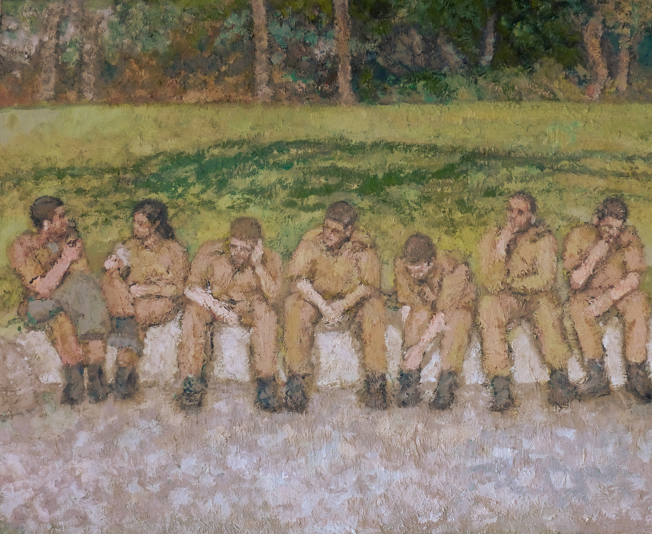ydrorh:  Le Déjeuner sur l'herbe, 2015 - 2018, Oil on canvas, 160x100 cmhttp://www.yisraeldrorhemed.com/https://www.flickr.com/photos/