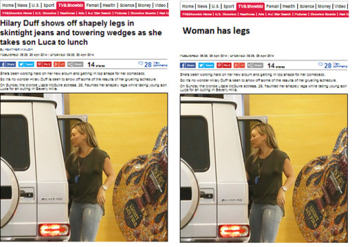 relyonloveonceinawhile:  whatmariadidnext:  two4fit:  TABLOID HEADLINES WITHOUT THE SEXISM  “WOMAN IN TRACKSUIT PROBABLY NOT DISOWNED BY ENTIRE FAMILY”  “It’s mildly breezy outside.” 