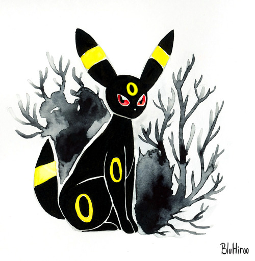 I love the way Umbreon blends in with the background.