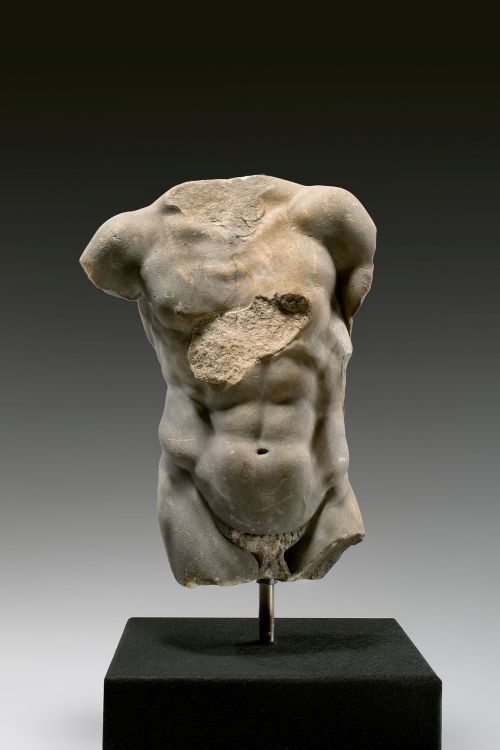 lefildelhorizon:Carlo Albacini, Torso of Silenus with the infant Dionysus, Circa 1780