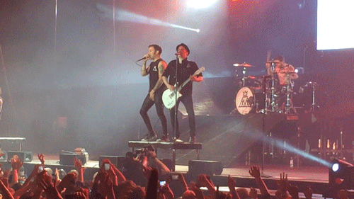 juliabeaumont:Here’s a gif from when I went to see Fall Out Boy on Monday night that I made for the 
