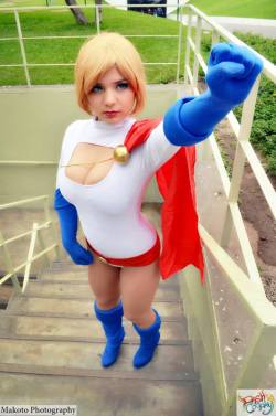 cosplayandgeekstuff:    Lucy Ayanami  (Peru) as Power Girl.Photos by:  Makoto Photography/DASH Cosplay  