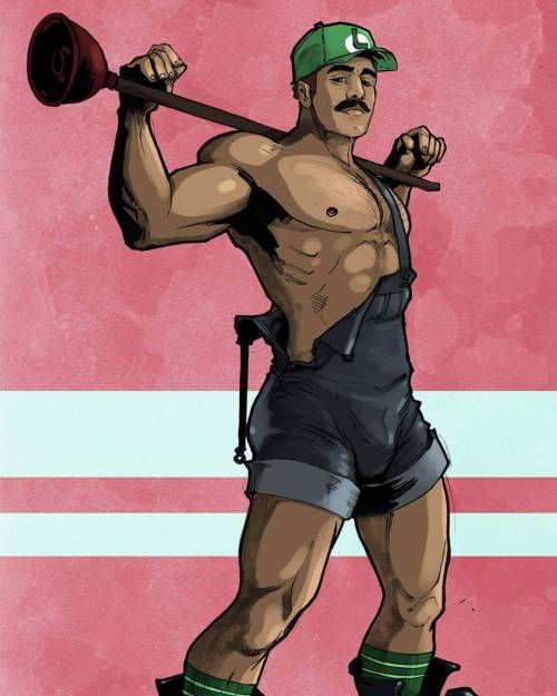 zacharyiswackary:  Happy Friday, here’s a Luigi ready to werkk 