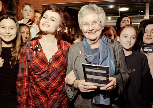 rowlinginthedepp: Helena Bonham Carter returns to her old school, South Hampstead High, to open a n